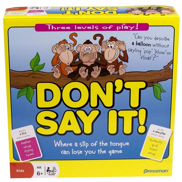 Pressman Don't Say It Where a Slip of The Tongue Can Lose You The Game, Multi Color, 5"