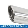 A ABSOPRO Exhaust System Muffler Down Tail Pipe Tips 75mm