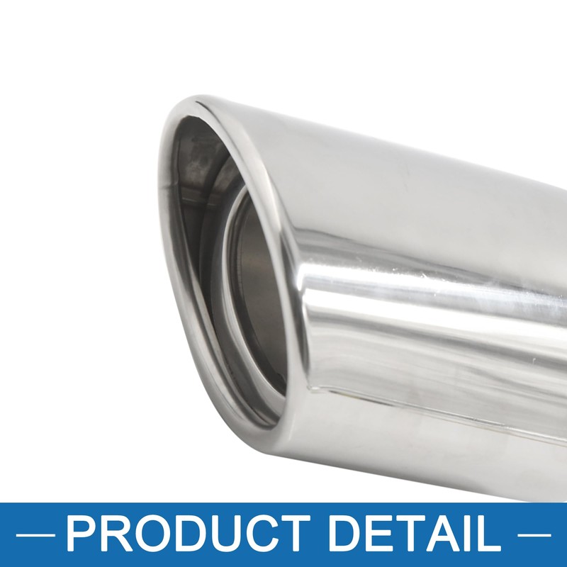 A ABSOPRO Exhaust System Muffler Down Tail Pipe Tips 75mm