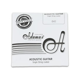 Adamas Nuova Coated Acoustic Guitar String Phosphor Bronze Coated with Solid Ball End .041 Inches / 1.04 mm Wound