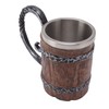 Viking Beer Mug with Handle 304 Stainless Steel Double Wall