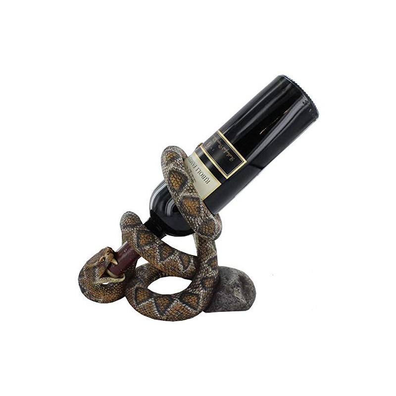 Rainbow Trading Company Rattlesnake Wine Bottle Holder New