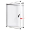 SWANCROWN Enclosed Bulletin Board Dry Erase Noticeboard Lockable Display Boards