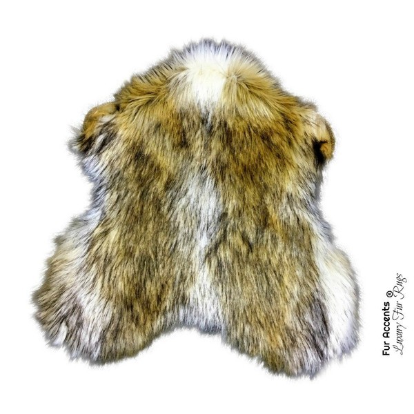 Fur Accents Coyote - Wolf Stripe - Faux Fur Bear