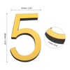 MECCANIXITY 3 inch 5 House Mailbox Number Stickers 3D Street
