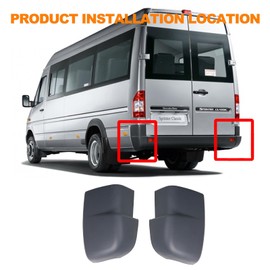 WXQP Rear Left Right Bumper Guard Protecter Corner Cap for Mercedes Sprinter 901 902 903 904 1995-2006 OE 9018800371 9018800471 A9018800371 A9018800471