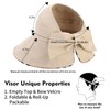 Ciyuhome Bowtie Sun Visor Hats for Women Soft Wide Brim