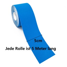 3 Rolls Kinesiotapes Physio Tape Sports Tape Kinesiology Tape Skin-Friendly Sports Tapes Elastic Tension Bandage 5 cm x 5 m Black + Blue + Skin Colours