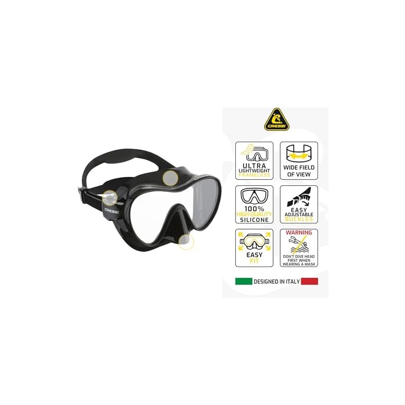 CRESSI Visor F1 Frameless para Snorkeling