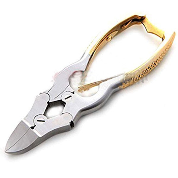 PRECISE CANADA: HEAVY DUTY TOE NAIL NIPPERS, CUTTERS, CLIPPERS GOLD PLATED