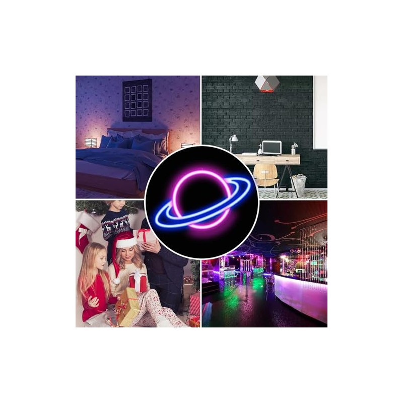 Planet Neon Sign LED Neon Light Sign Decor Bedroom Nursery
