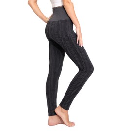 Fleece Lined Leggings Women - Warm - Winter - Womens Tights - Sweater - Available in Plus Size - Grey - Small - Medium