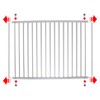 SPARES2GO Fridge Shelf compatible with Diplomat Refrigerator Freezer Adjustable White