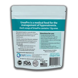 UreaPro - Stabilized urea for Hyponatremia/Low Sodium/SIADH/SIAD, from The Makers of ure-Na.