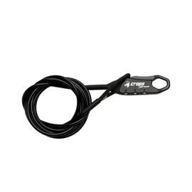 crops Long Wire Lock Q5 | 0.2 x 70.9 inches (5 x 1800 mm) 3 Digit Dial CP-SPD09-01 (Black)