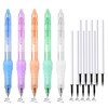 BAYTORY 5 Pcs Erasable Gel Pens, Fine Point 0.5mm Black
