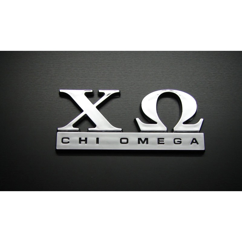 DIGIART INTERNATIONAL CHI OMEGA CAR EMBLEM STICKER LOGO BADGE DECAL