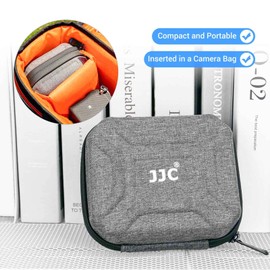JJC 10 Pockets Filter Pouch Filter Protect Case Bag for 25mm 37mm 39mm 40.5mm 43mm 46mm 49mm 52mm 55mm 58mm 62mm 67mm 72mm 77mm 82mm 95mm UV CPL ND Filters,with Cleaning Cloth