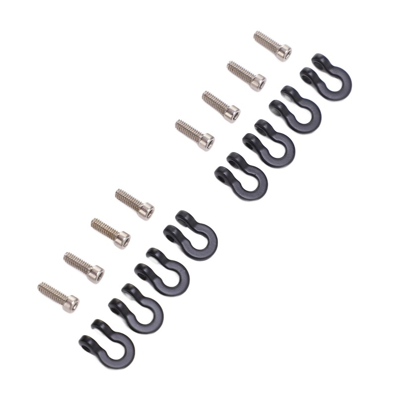 8pcs Metal Front Rear Bumper Trailer Hook for 1/24 RC