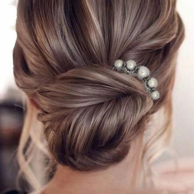 Pearl Hair Pins - Homiladi 2Pcs French Hair Pin for