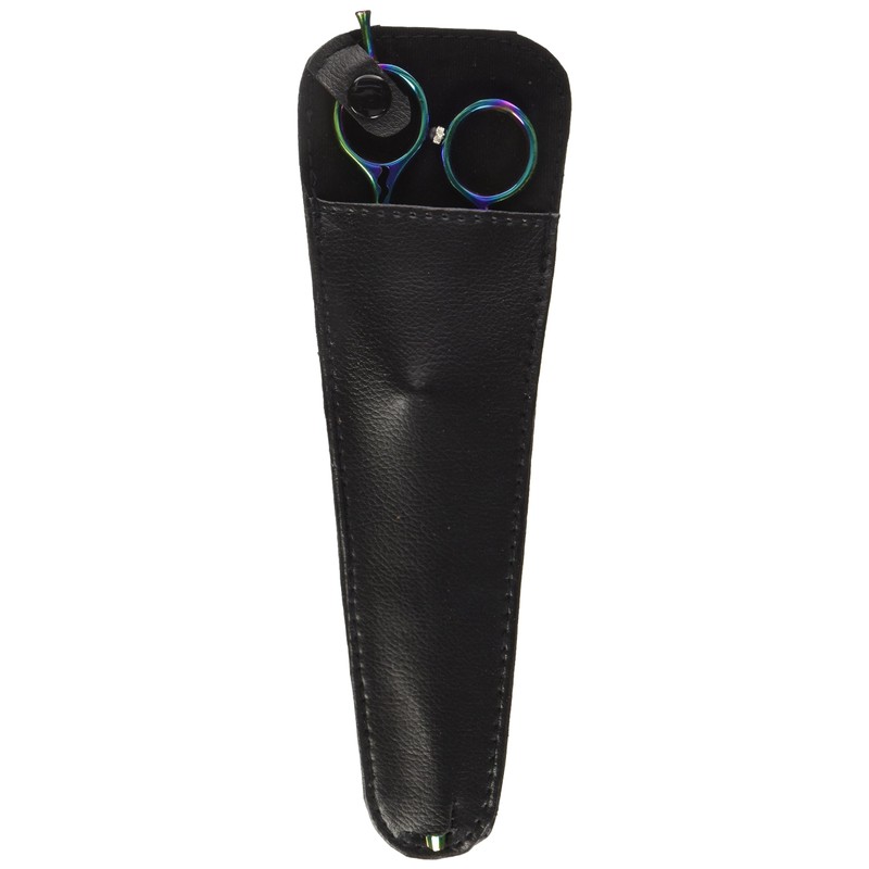 ShearsDirect Japanese 440 Stainless Steel Grooming Shear, 8.5-Inch, Rainbow Titanium