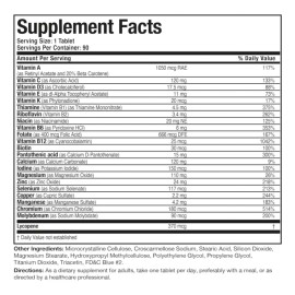 Multivitamínico Hombre 50+ Años Salud Y Energía 90 Americano