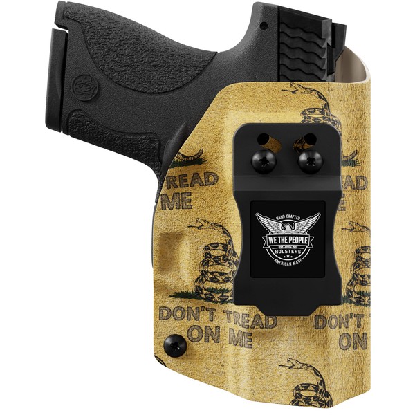 We The People Holsters - Gadsden Flag - Right Hand - IWB Holster Compatible with Glock 19/19X 23 32 45 Gen 3-4-5