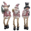 Fachhandel Plus Decorative figures, edge stool, Santa Claus, snowman, elk,