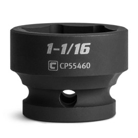 Capri Tools 1-1/16 in. Stubby Impact Socket, 1/2 in. Drive, 6-Point, SAE