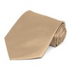 tiemart Solid Color Necktie (Bronze)