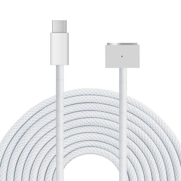 Braided 140W USB-C to Magnetic 3 Power Cable, Compatible with