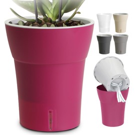 Happy Plants Orchid Pot Self-Watering 14.7 cm Height 17.0 cm 2.0 Litres Fuchsia