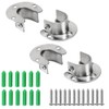 Leliafleury 4 Pack Flange Rod Holder 22mm Stainless Steel Pole