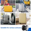 EXLECO Suitcase Replacement Wheels, 4 x suitcase replacement wheels