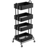 Ceayell Metal Rolling Storage Cart Heavy Duty Utility Cart Organizer