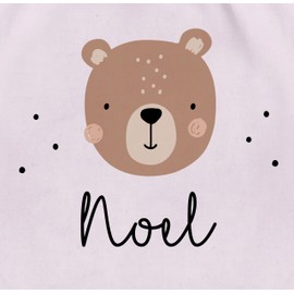 Geschenk mit Namen personalisiert by Shirtracer - Gym Bag Backpack - Cute Bear I Bear I Bear Motif I Bear, 10 pastel pink., Unit size