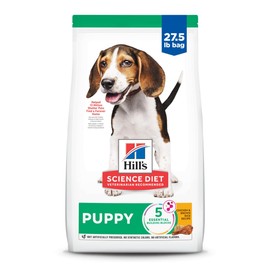 Hill's Science Diet Puppy, Puppy Premium Nutrition, Dry Dog Food, Chicken & Brown Rice, 27.5 lb Bag