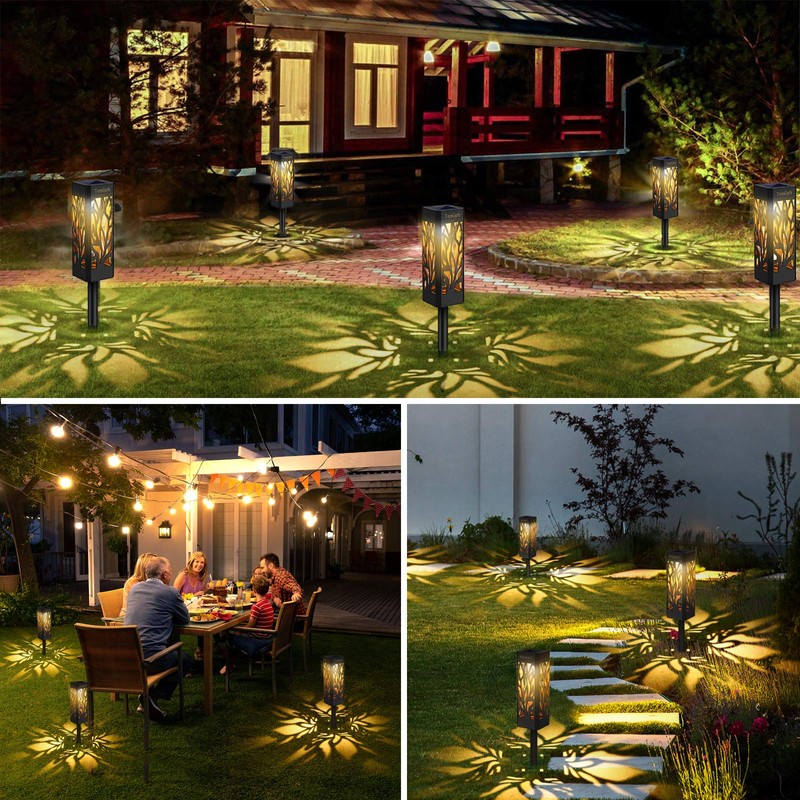 TomCare Solar Lights Outdoor Upgraded Bright Solar Pathway Lights Bigger