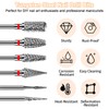 Diesisa 6PCS Nail Drill Bits, 3/32 Inch Efile Nail Drill