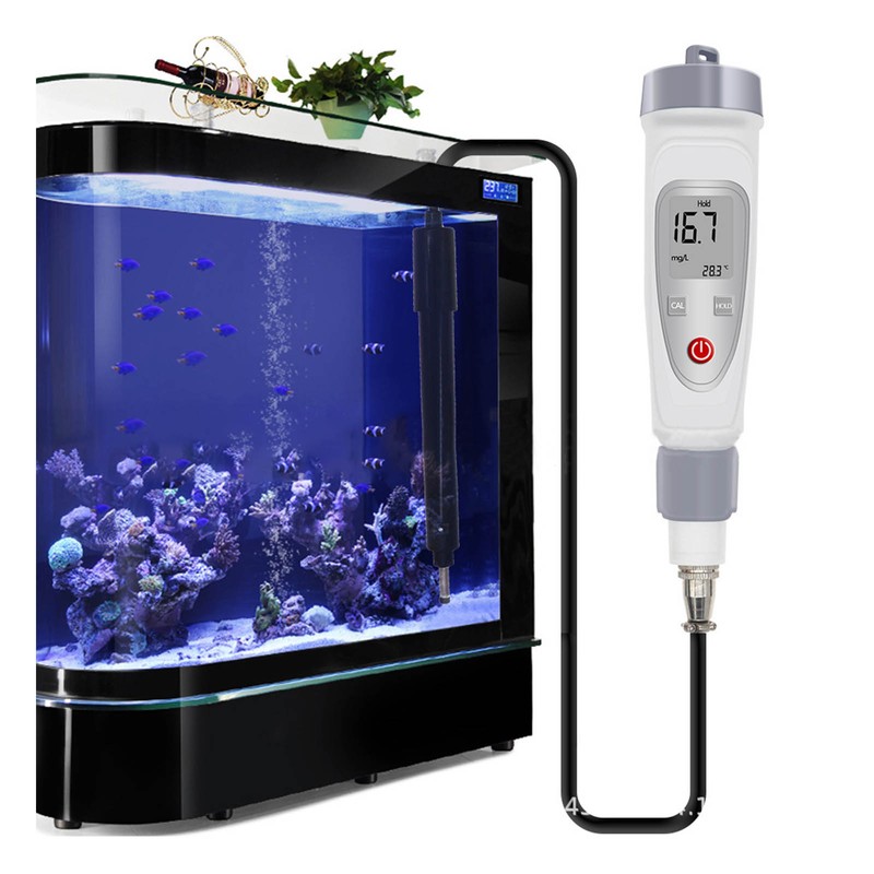 Water Quality Tester Backlight Portable Dissolved Oxygen Meter Analyzer Aquaculture