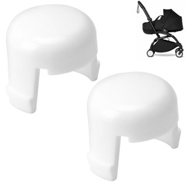 KINTLE 2 Pack White Button for Yoyo/Yoyo+ / Yoyo² Babyzen Stroller Pushchair Allowing You to fold The Handlebar, Handlebar Joint Button Stroller Replacement Parts for Babyzen Strollers Accessories