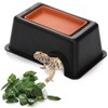 Suwimut Reptile Hide Box, Small Animal Hideout Plastic Hide Cave