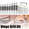 Lyshujli 22Pcs Self Centering Drill Bit Set with Replacement Twist