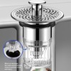Universal Bathroom Sink Plug, Pop-up Bathroom Sink Strainer, Anti-Clogging Sieve