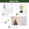 Raxurt Christmas Tree Topper, 40 LED 11 Inches USB Lighted