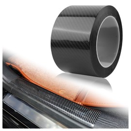 YGDMD Anti-Scratch Carbon Fiber Wrap for Cars,Self-Adhesive 32.81Ft × 2.73 Inch Car Door Sill Protector,Universal Car Accessories Automotive Door Entry Guard for Cars,SUVs,Trucks