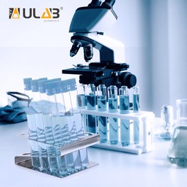 ULAB Stainless Steel Test Tube Racks, Suitable for Tubes of Dia. ≤16mm, Z Shape, 25 Holes, 5×5, Pack of 2, UTR1007