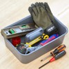 TRUSCO Soft Tote Tray, Dark Gray KTLPE-DG