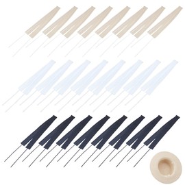 nbeads Pack of 30 3 Colours Hat Size Band, Hat Size Reducer Adjustable Hat Band Bands Hat Size Insert for Hats Sewing Craft Accessories, 90 cm