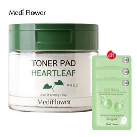 Mediflower 어성초 토너패드 60매+마스크팩 5매 Houttuynia Cordata Toner Pads 60 Sheets + Mask Pack 5 Sheets